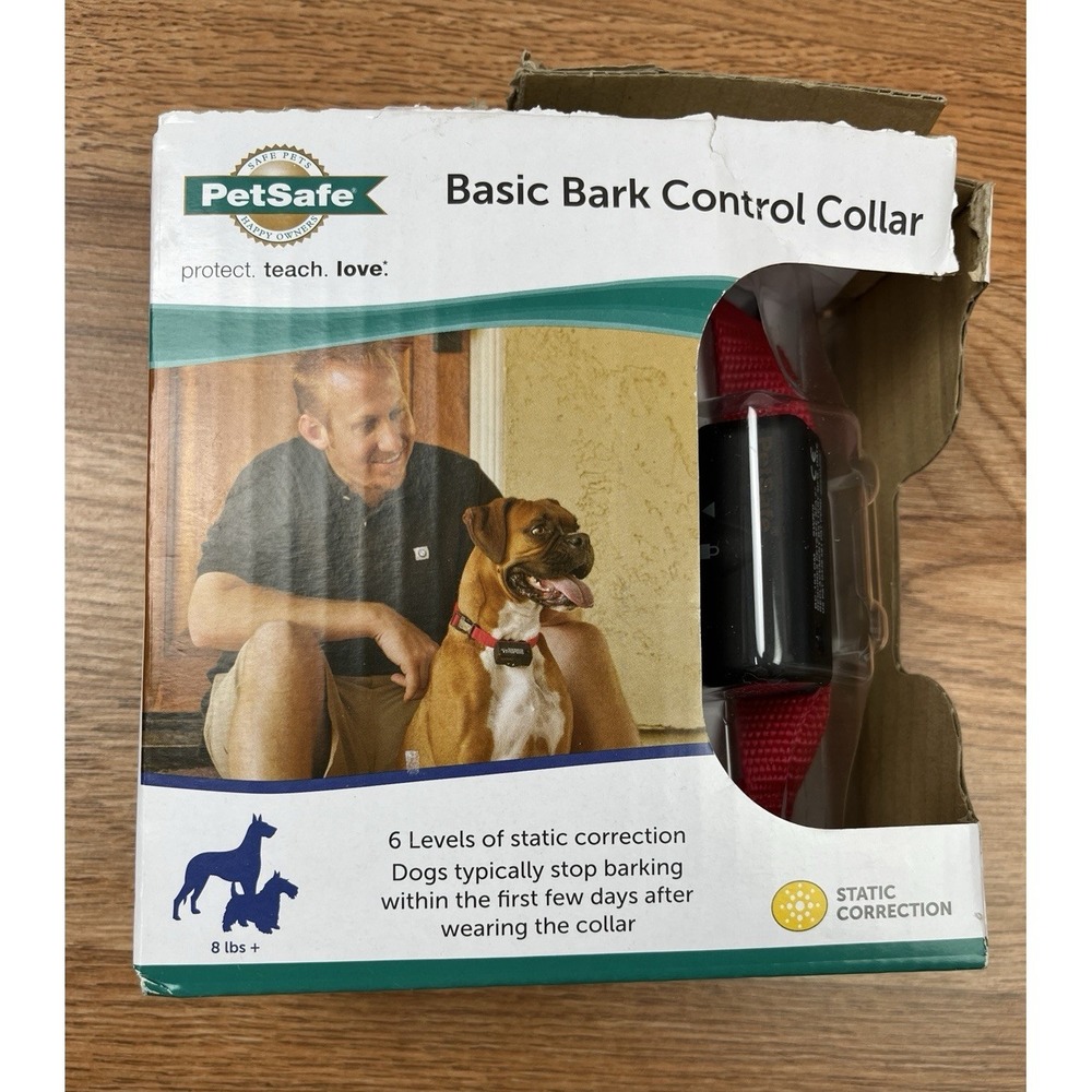 PetSafe Basic Bark Control Collar for Dogs 8lbs+ with 6 Correction Levels NEW